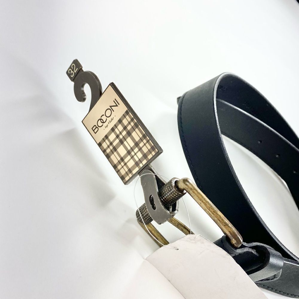 boconi black and bronze leather belt 32 - Picture 2 of 7